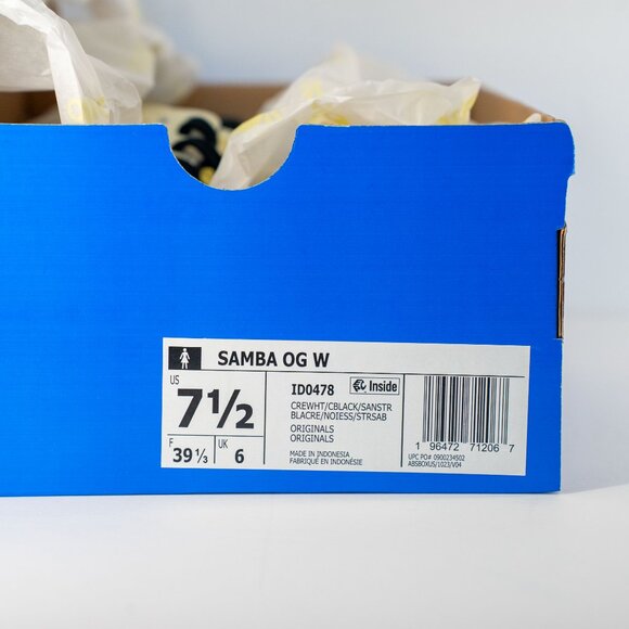 Adidas Samba OG Cream White / Core Black / Sand Strata - Picture 9 of 9